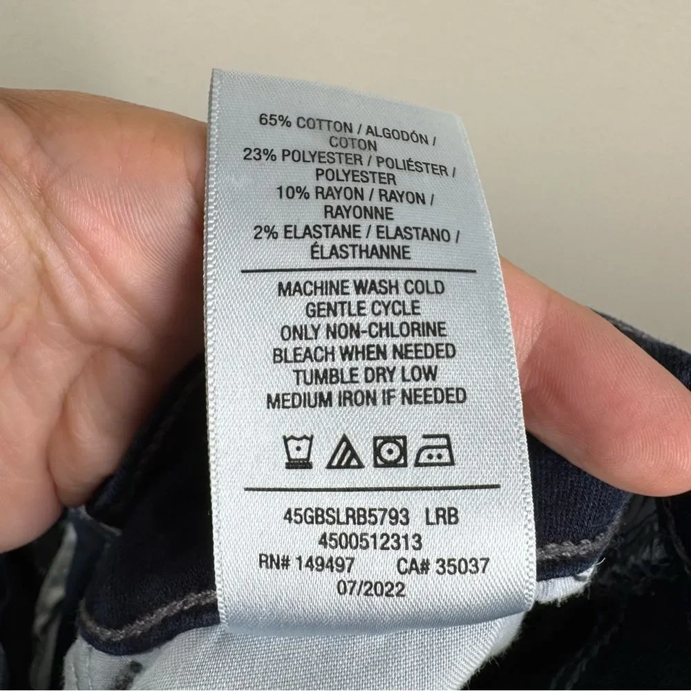 Joes Jeans High Rish Straight Leg Dark Wash Denim Women’s Size 30 Long